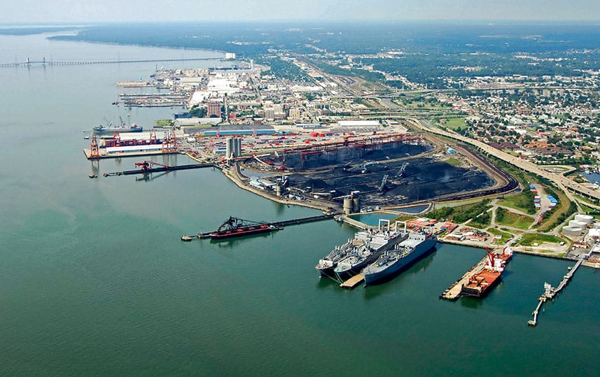 Newport News marine terminal